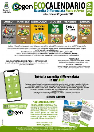 ecocalendario 2019